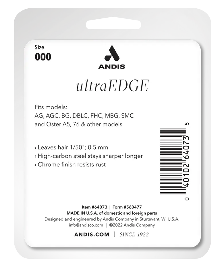 Andis UltraEdge® Detachable Blade, Size 000