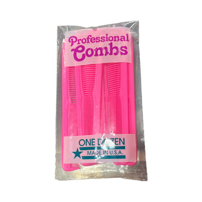 7" Styling Comb w/Inch Marks (Bag of 12 combs)