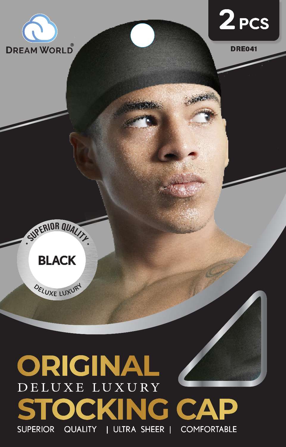 DREAM M-STOCKING WAVE CAP BLACK