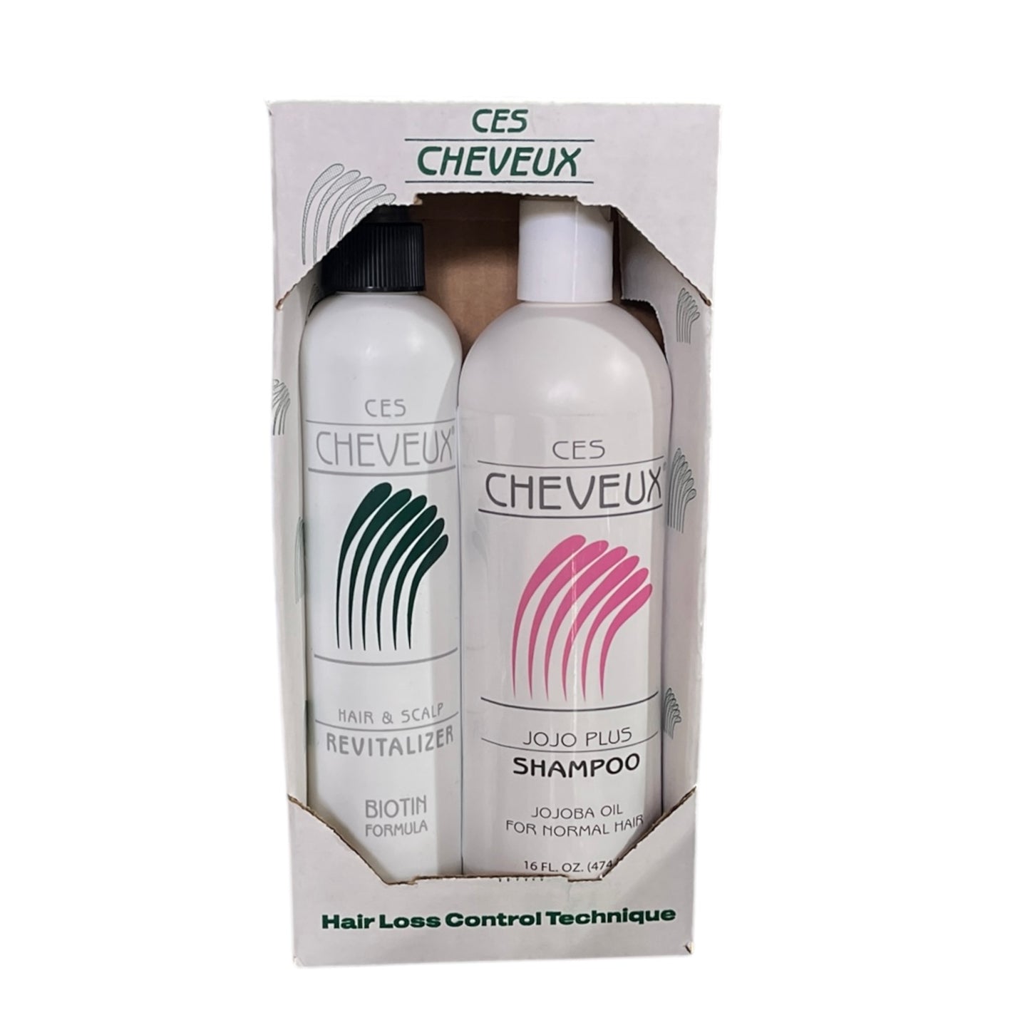 Ces Cheveux JoJo Plus Shampoo 16 oz and Revitalizer 10 oz set