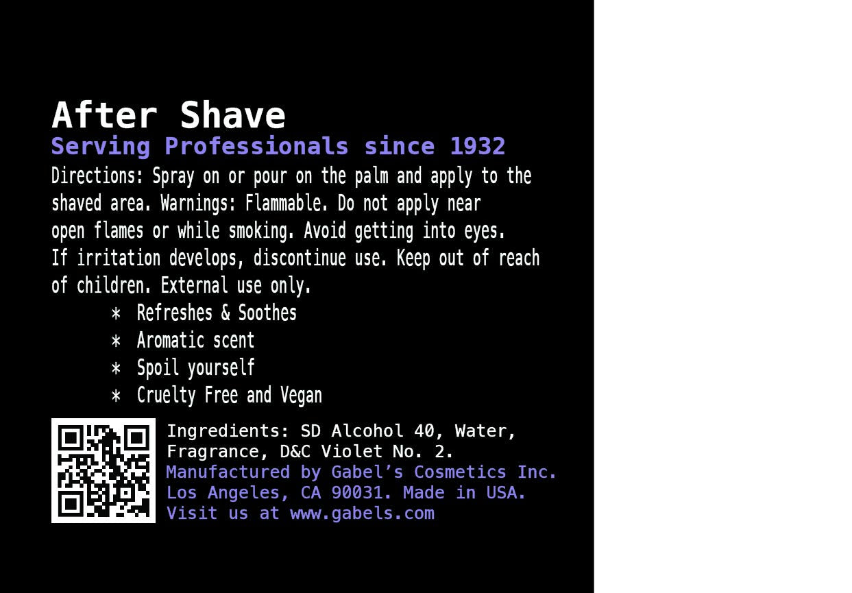 Gabel's After Shave 10 oz. Ave 18