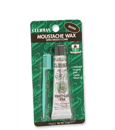 Clubman Moustache Wax Brown