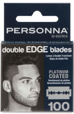 Personna X-Series Platinum Coated Double Edge Razor Blades 100 Pack