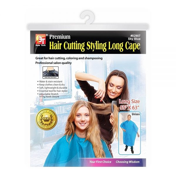 Luxury Hair Cutting Styling Long Cape with Hook Clousure