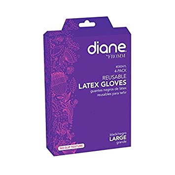 Diane Reusable Black Latex Gloves