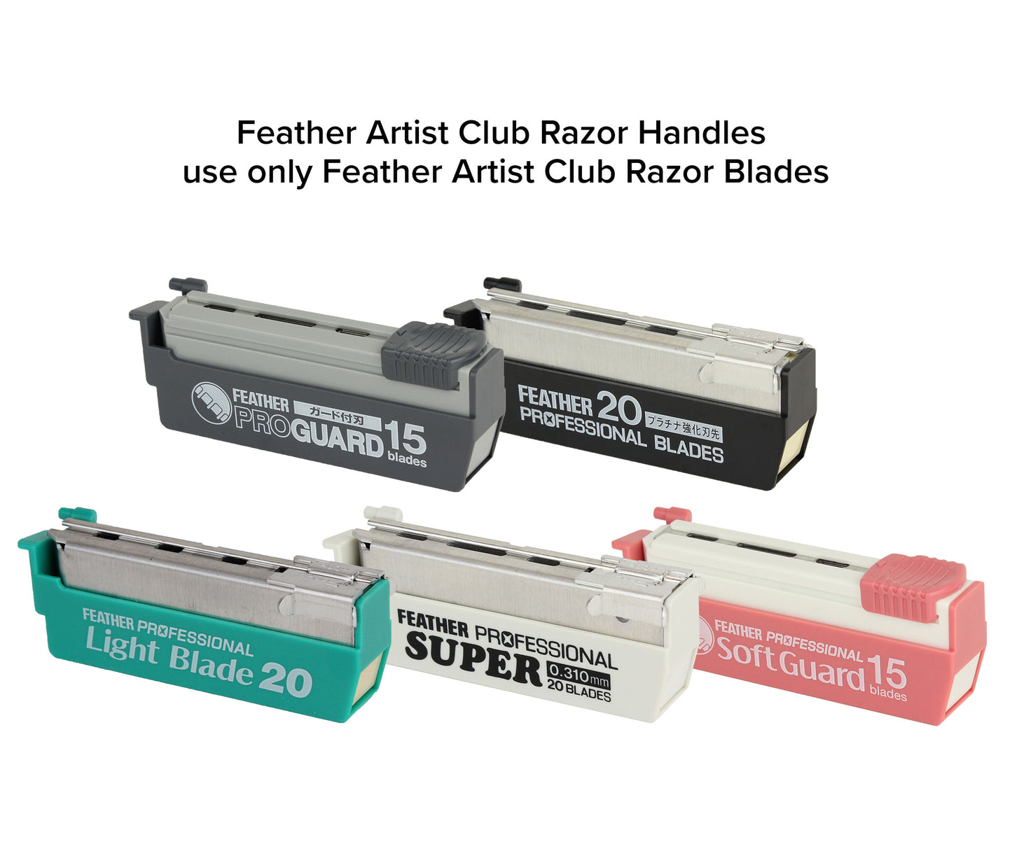 Feather Artist Club SR Folding Razor Black