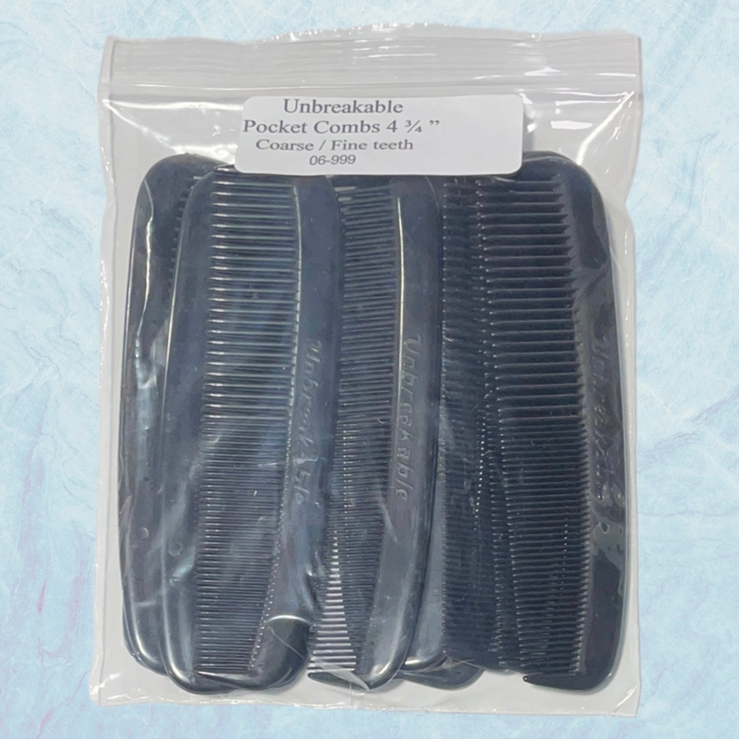 Pocket Combs Coarse / Fine Teeth Medium