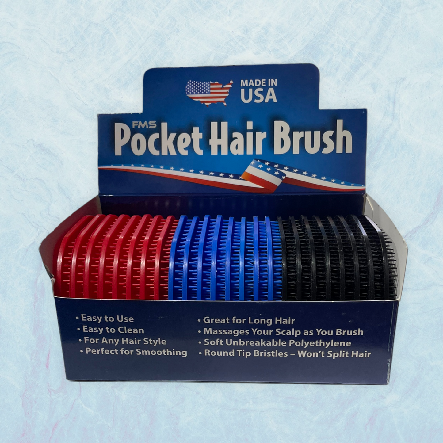 FMS Pocket Hair Brushes